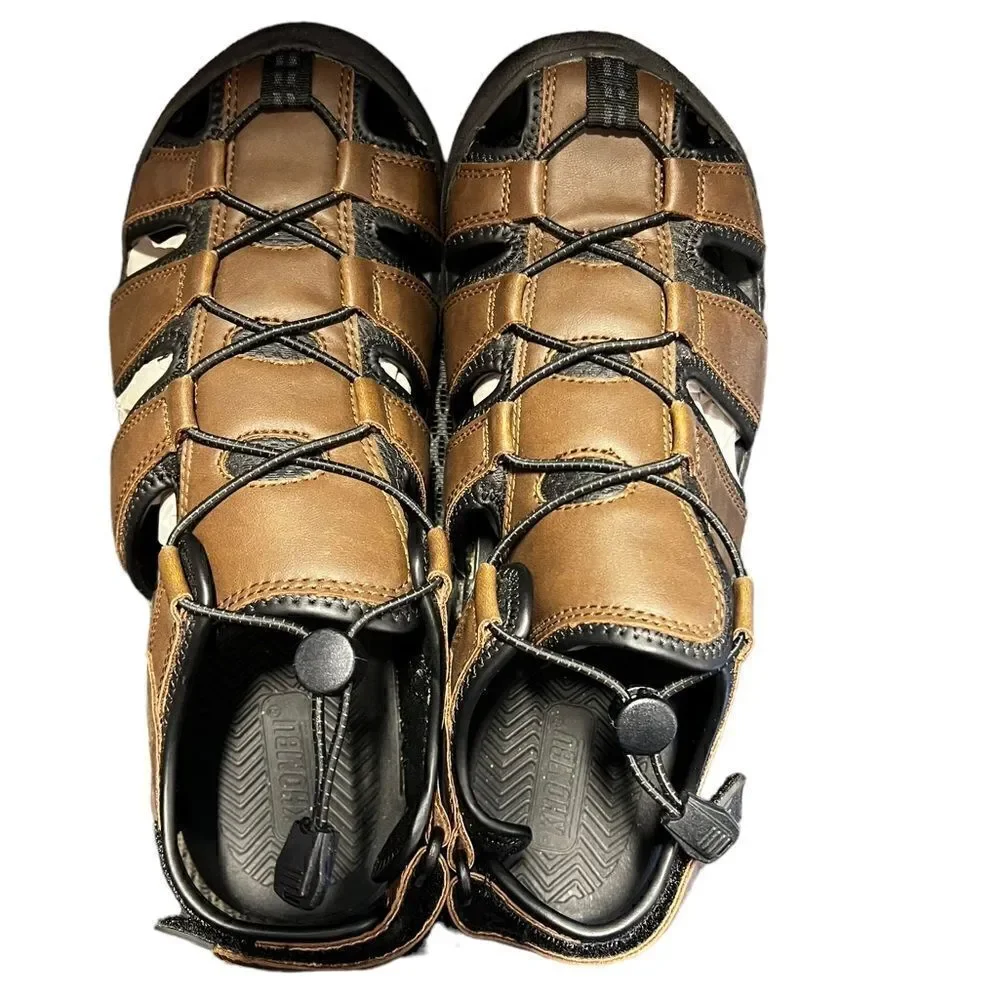 Khombu Sandal Men’s Travis Spirt Active Sandal Brown US 10
